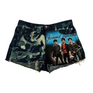 Vintage Levi’s 577 Denim Shorts Jonas Bros Handmade Sz. 12